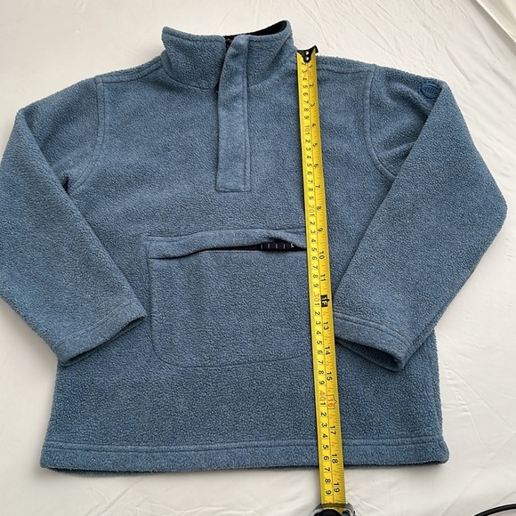 Bhs (UK brand) Boys quarter zip light blue fleece mock neck pullover - Picture 5 of 6